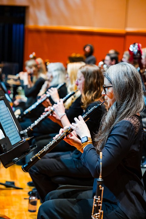 Jenny Lindberg playing oboe with Symphony of the Rockies, 2025