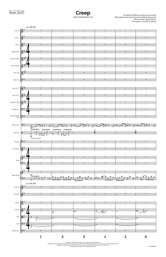 Creep for Rock Orchestra sheet music