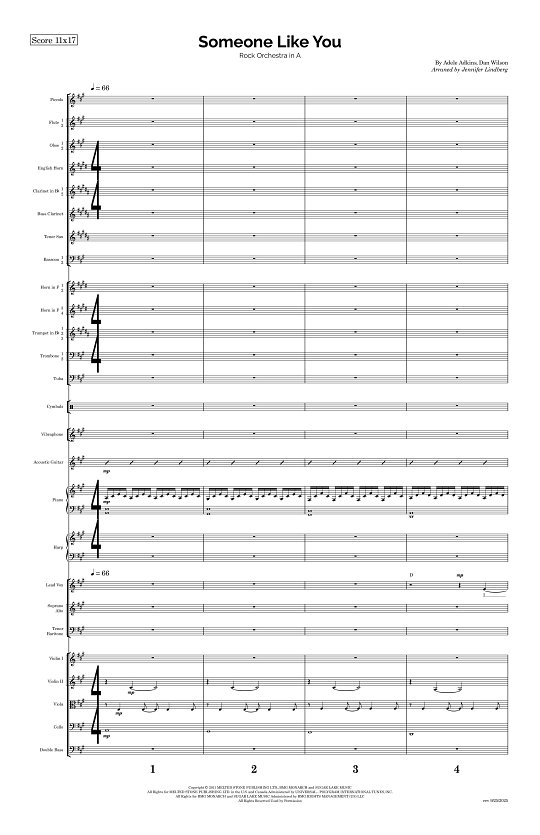 Someone Like You for Rock Orchestra sheet music