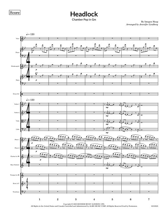 Headlock for Chamber Ensemble sheet music