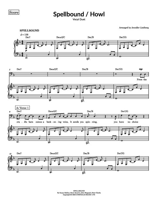 Spellbound x Howl for Piano-Vocal-Guitar sheet music