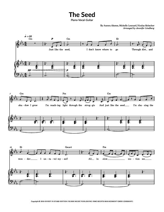 The Seed for Piano-Vocal-Guitar sheet music