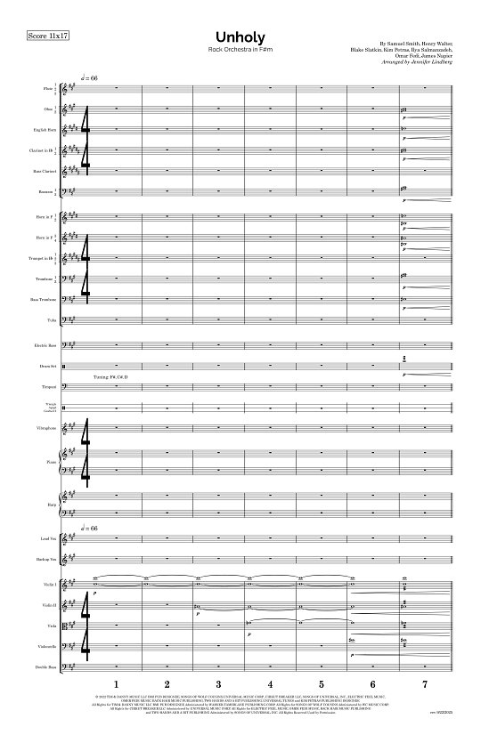 Unholy for Rock Orchestra sheet music