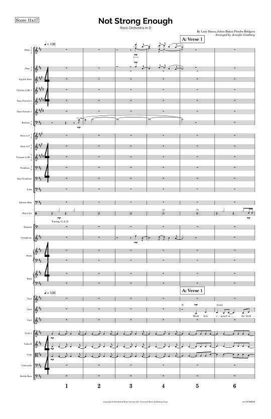 Not Strong Enough for Rock Orchestra sheet music