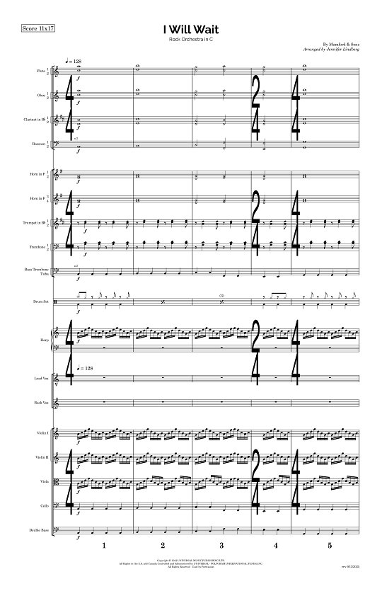 I Will Wait for Rock Orchestra sheet music