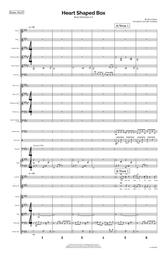 Heart Shaped Box for Rock Orchestra sheet music
