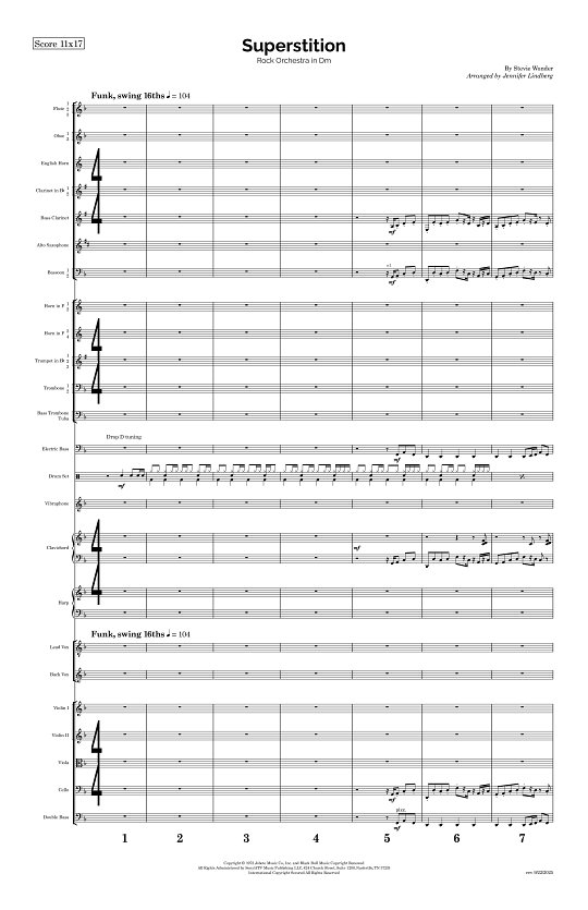Superstition for Rock Orchestra sheet music
