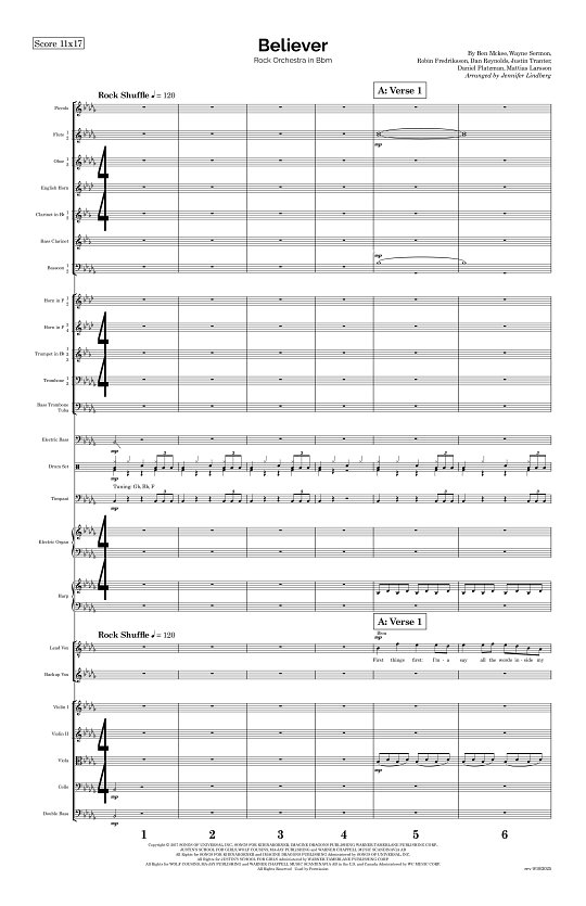 Believer for Rock Orchestra sheet music