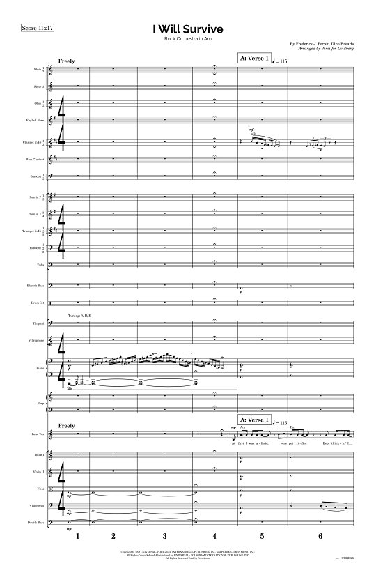 I Will Survive for Rock Orchestra sheet music
