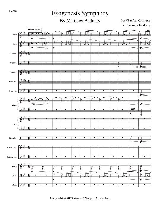 Exogenesis: Symphony for Chamber Ensemble sheet music
