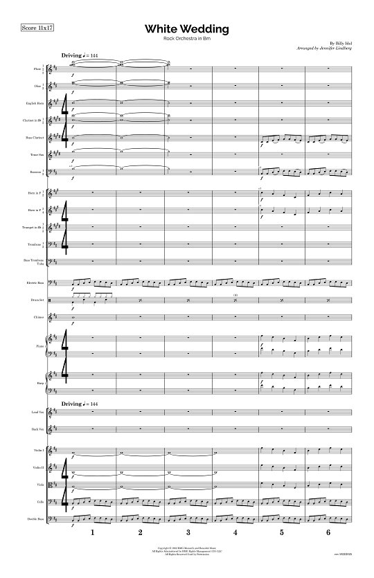 White Wedding for Rock Orchestra sheet music