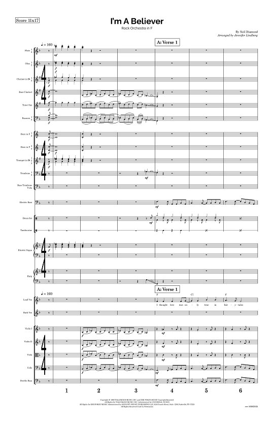 I'm A Believer for Rock Orchestra sheet music