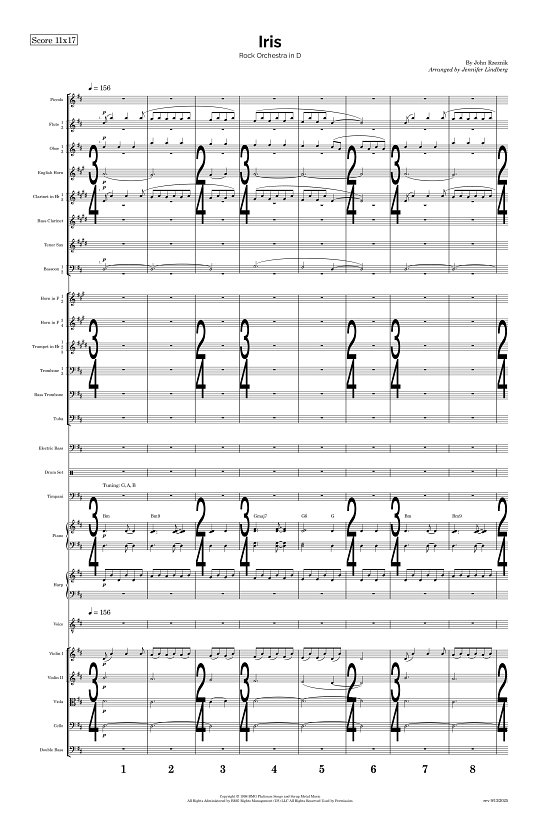 Iris for Rock Orchestra sheet music