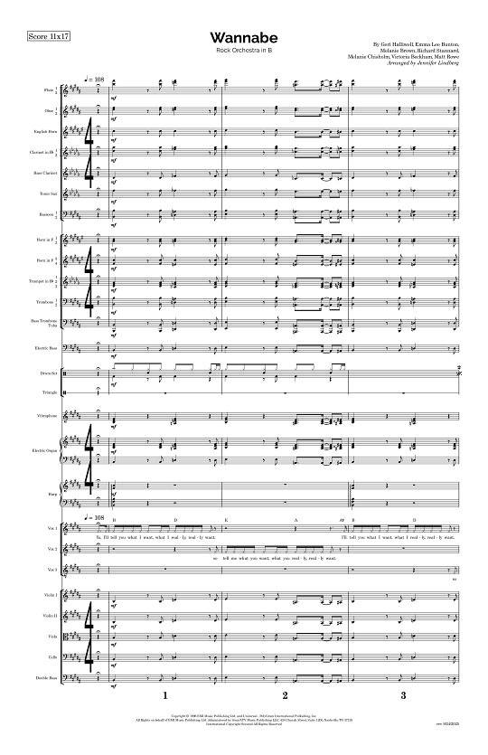 Wannabe for Rock Orchestra sheet music