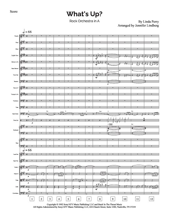 What's Up for Rock Orchestra sheet music
