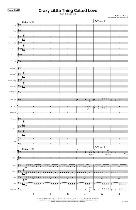 Crazy Little Thing Called Love for Rock Orchestra sheet music