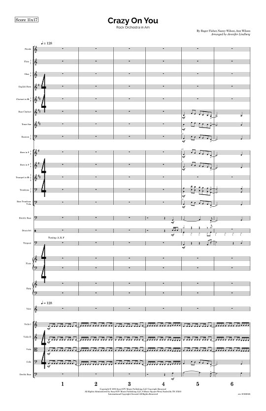 Crazy On You for Rock Orchestra sheet music