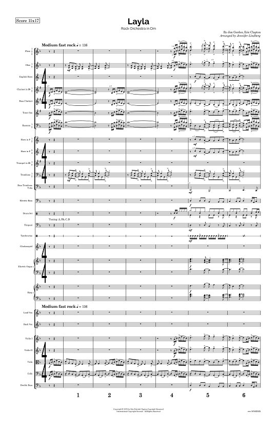Layla for Rock Orchestra sheet music