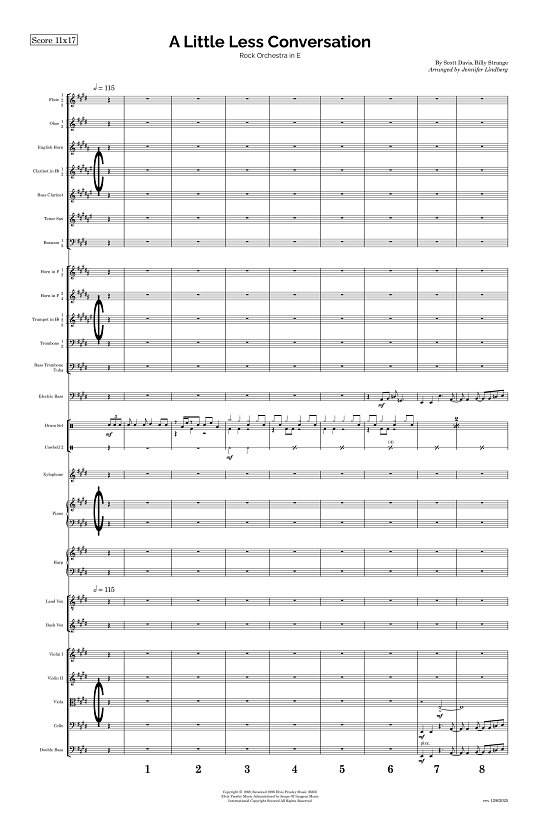 A Little Less Conversation for Rock Orchestra sheet music