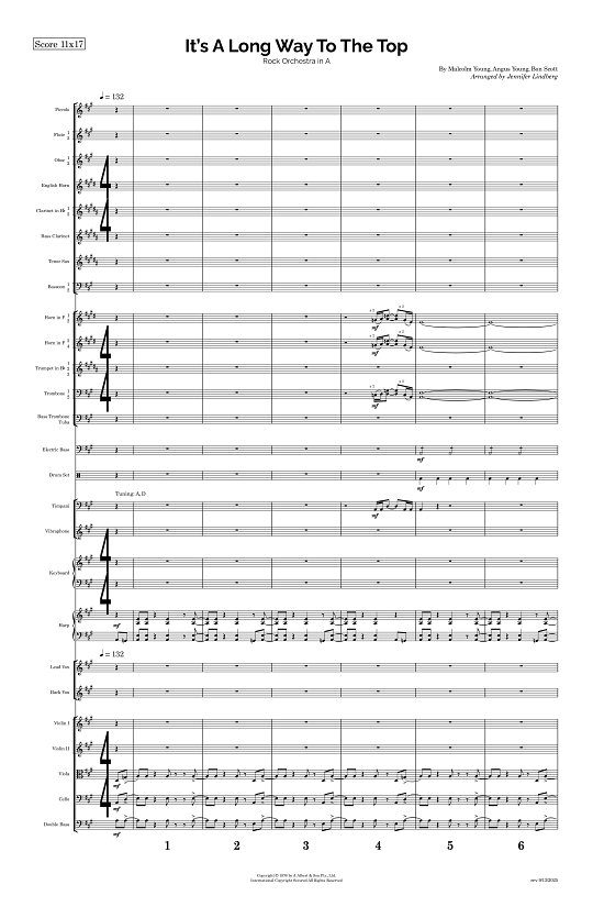 It's A Long Way To The Top (If You Wanna Rock 'n' Roll) for Rock Orchestra sheet music
