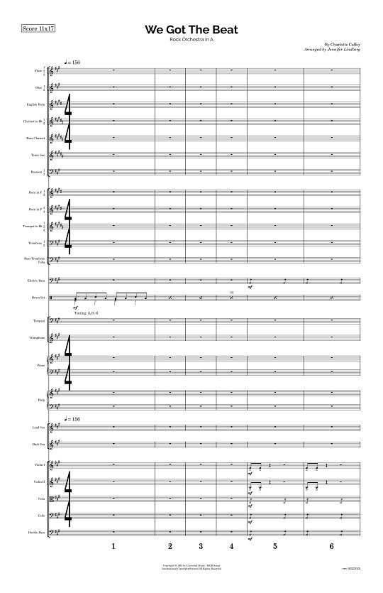 We Got The Beat for Rock Orchestra sheet music