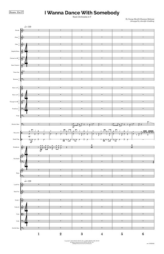 I Wanna Dance With Somebody for Rock Orchestra sheet music