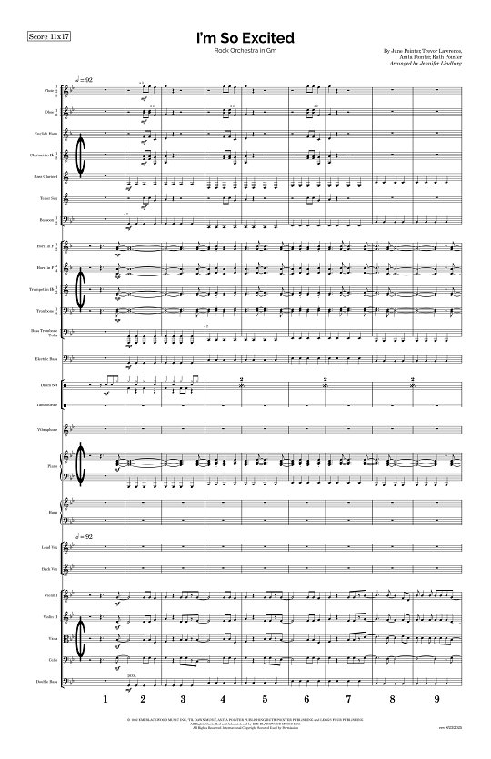I'm So Excited for Rock Orchestra sheet music