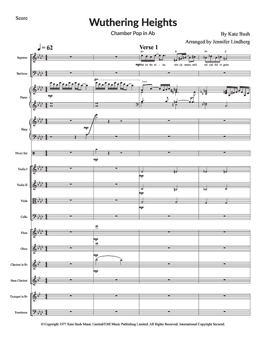 Wuthering Heights for Chamber Ensemble sheet music