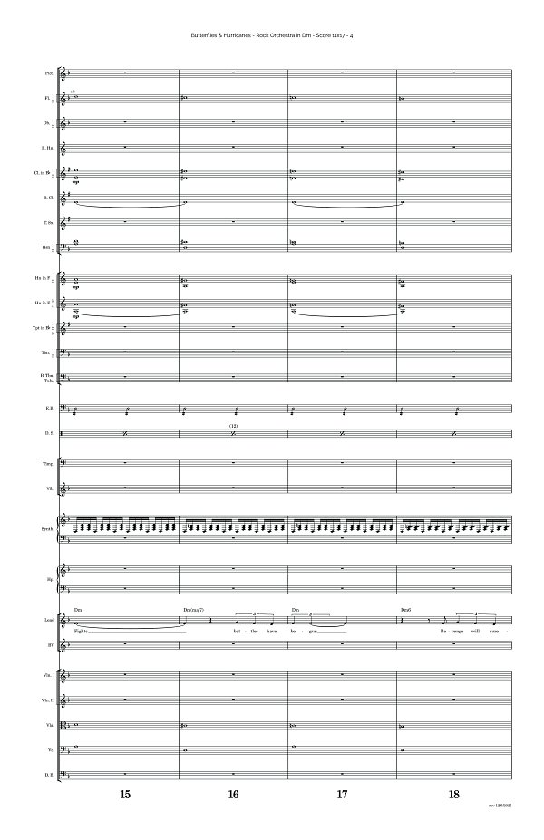 Butterflies & Hurricanes for Rock Orchestra sheet music, page 4
