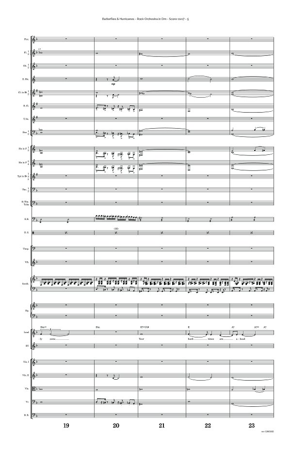 Butterflies & Hurricanes for Rock Orchestra sheet music, page 5