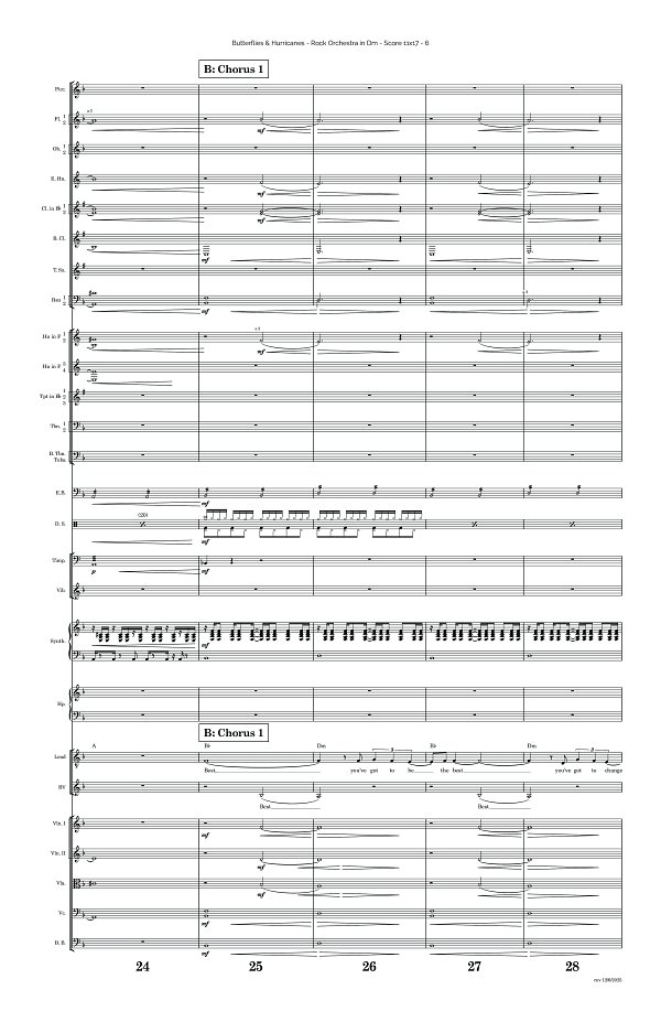 Butterflies & Hurricanes for Rock Orchestra sheet music, page 6