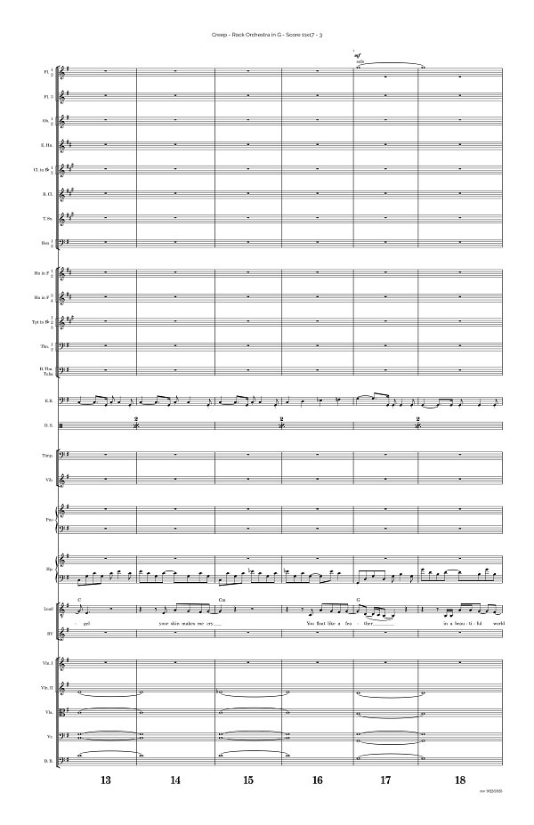 Creep for Rock Orchestra sheet music, page 3
