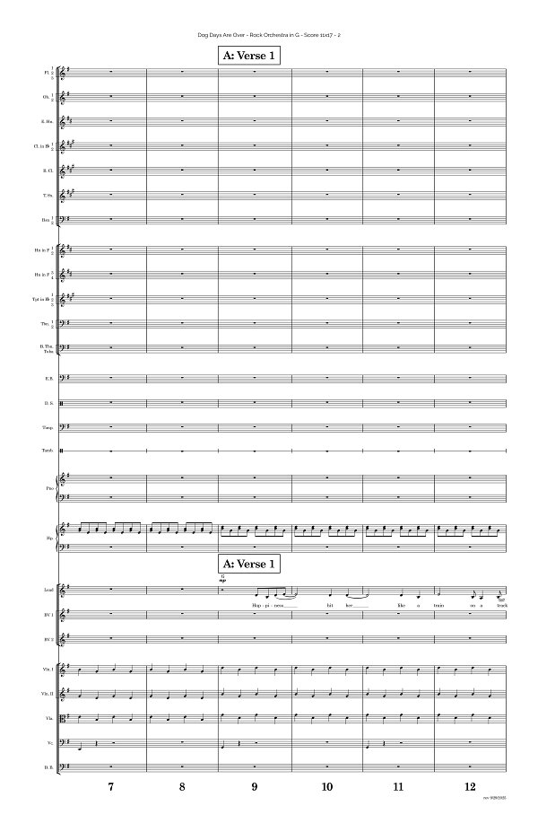 Dog Days Are Over for Rock Orchestra sheet music, page 2