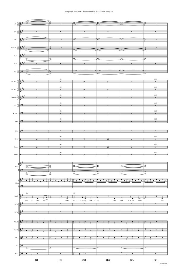 Dog Days Are Over for Rock Orchestra sheet music, page 6