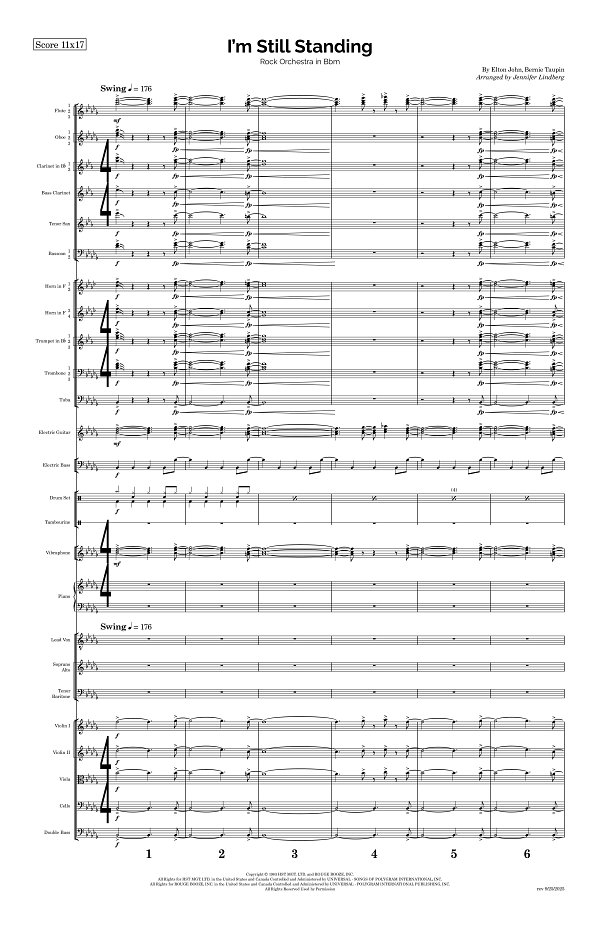 I'm Still Standing for Rock Orchestra sheet music, page 1