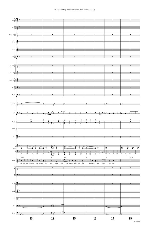 I'm Still Standing for Rock Orchestra sheet music, page 3