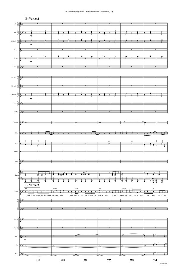 I'm Still Standing for Rock Orchestra sheet music, page 4