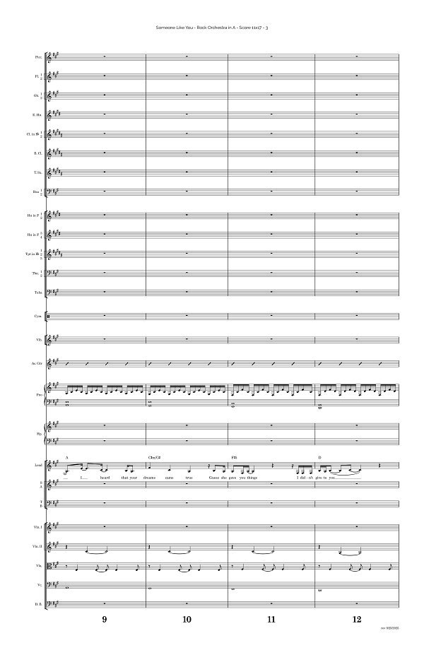 Someone Like You for Rock Orchestra sheet music, page 3