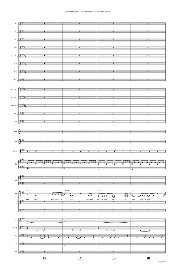 Someone Like You for Rock Orchestra sheet music, page 4