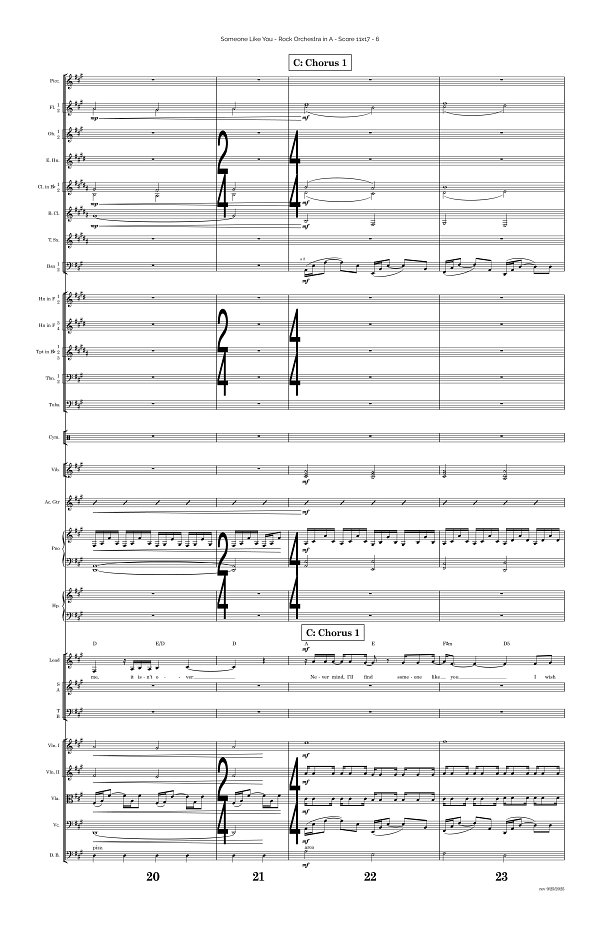 Someone Like You for Rock Orchestra sheet music, page 6