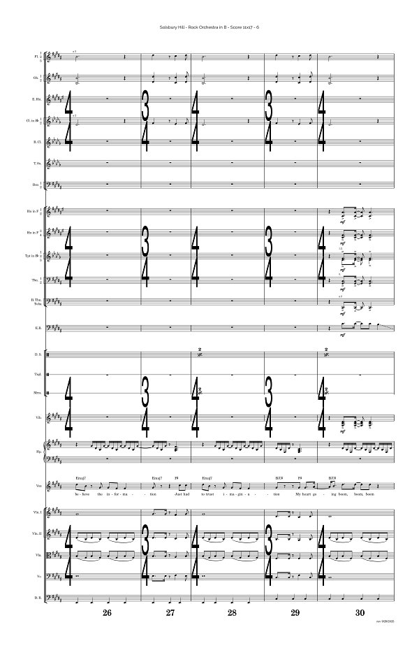 Solsbury Hill for Rock Orchestra sheet music, page 6