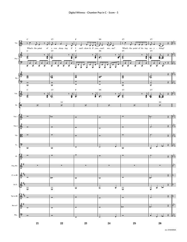 Digital Witness for Chamber Ensemble sheet music, page 5