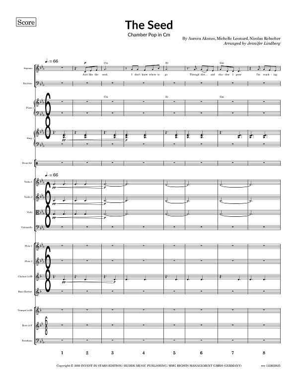The Seed for Chamber Ensemble sheet music, page 1