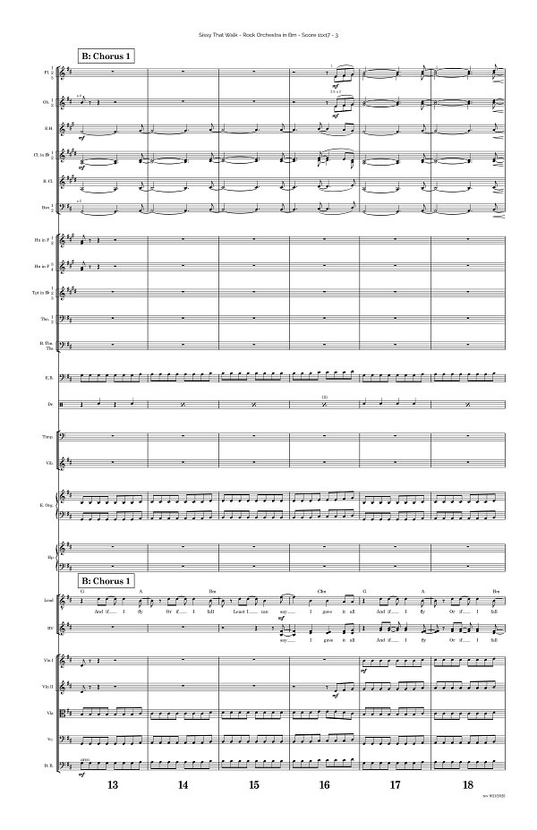 Sissy That Walk for Rock Orchestra sheet music, page 3