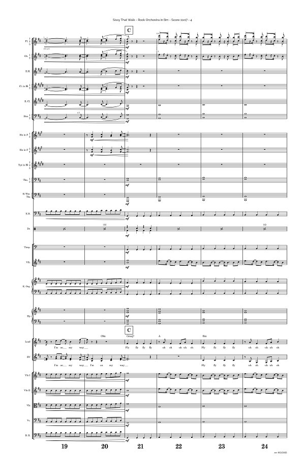 Sissy That Walk for Rock Orchestra sheet music, page 4