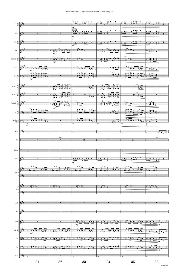 Sissy That Walk for Rock Orchestra sheet music, page 6