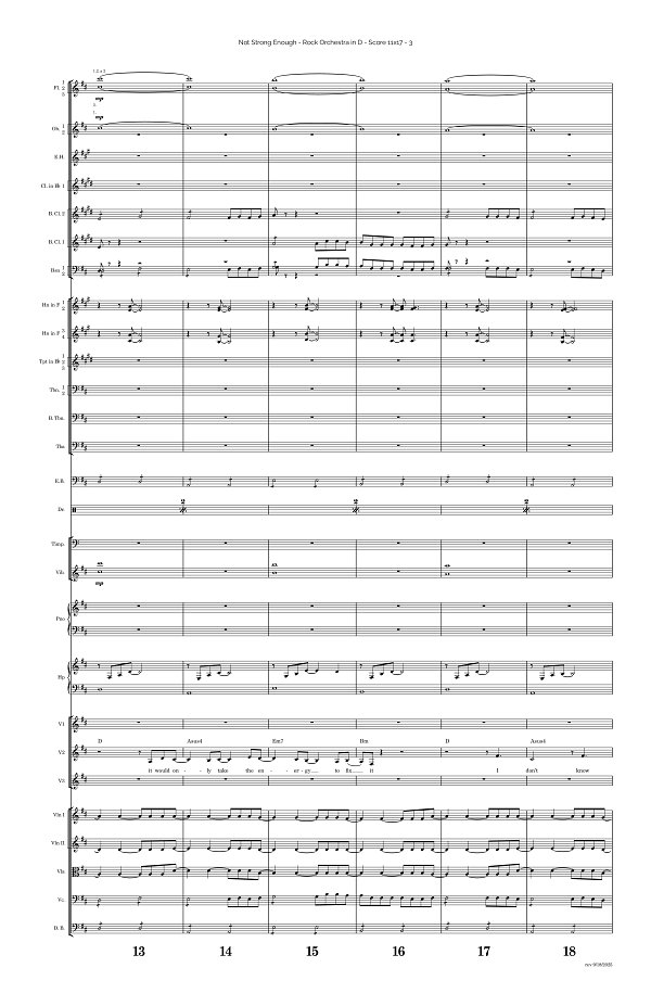 Not Strong Enough for Rock Orchestra sheet music, page 3