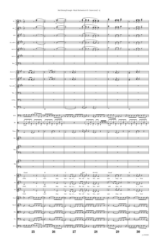 Not Strong Enough for Rock Orchestra sheet music, page 5