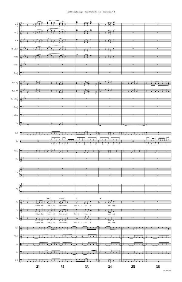 Not Strong Enough for Rock Orchestra sheet music, page 6