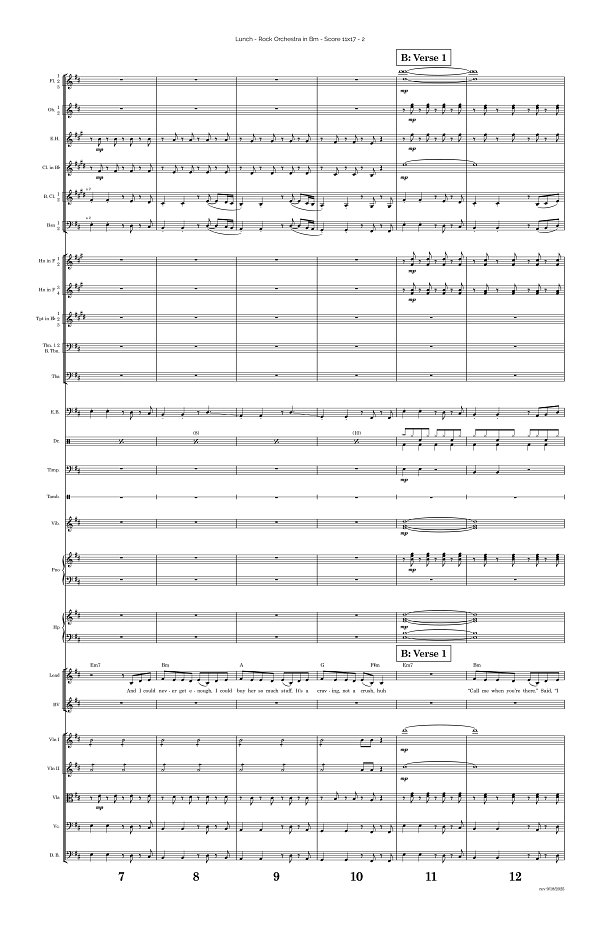 Lunch for Rock Orchestra sheet music, page 2